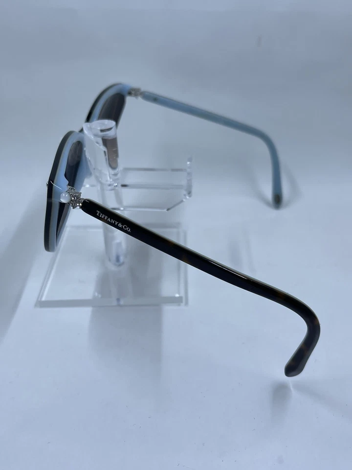 Tiffany & Co TF4105HB-8134/3B Sunglasses Women's Havana Blue Frame Full Rim 140 - Image 3 of 4