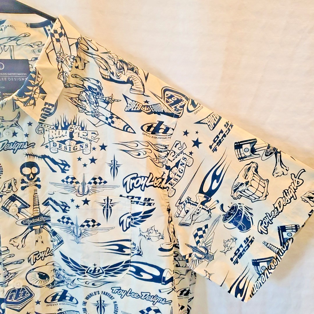 Troy Lee Designs Button Collar Pattern Shirt Men'… - image 6