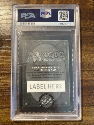 MTG✨MAGIC GURU REFERRAL CARD (Top Straight Edge)✨PSA 4 VG-EX