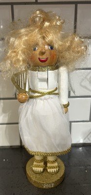 14  Gold Sparkle White Princess Angel Christmas Wooden Wood 2012 Nutcracker