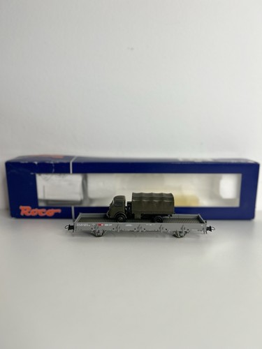 Roco 47792 SBB Rungenwagen mit Armeefahrzeug | Condition: Gebraucht