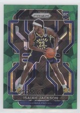 2021-22 Panini Prizm Green Ice Prizm Isaiah Jackson #309 09br