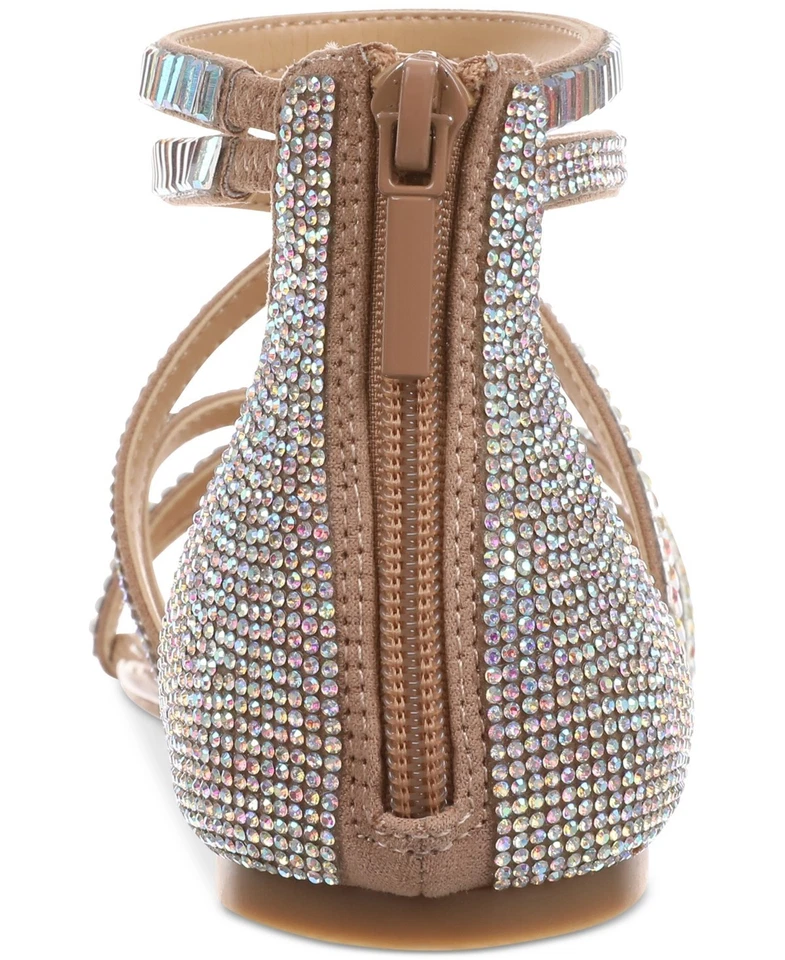 Sandalias planas Thalia Sodi para mujer Dana adornadas con tiras - desnudas, 8,5 M Foto 4 de 4