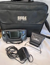 Sega Game Gear Console Bundle AS-IS | Case, Charger, Super Wide Gear, Manual