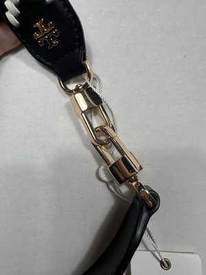 Tory Burch Black And White Woven Chevron Pattern Belt/Strap  display picture 3