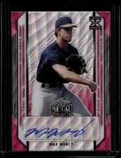 2021 Leaf Metal Draft Baseball Max Muncy #BA-MM3 Pink Wave /10 Auto