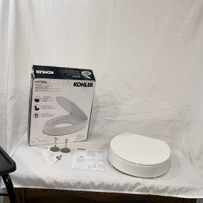 KOHLER 25876-0 Hyten 3'' Height, Elevated Soft Close round Toilet Seat 1010A