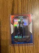 2022 Panini Prizm - Rookies Drake London #308 Red White & Blue Prizm (RC)