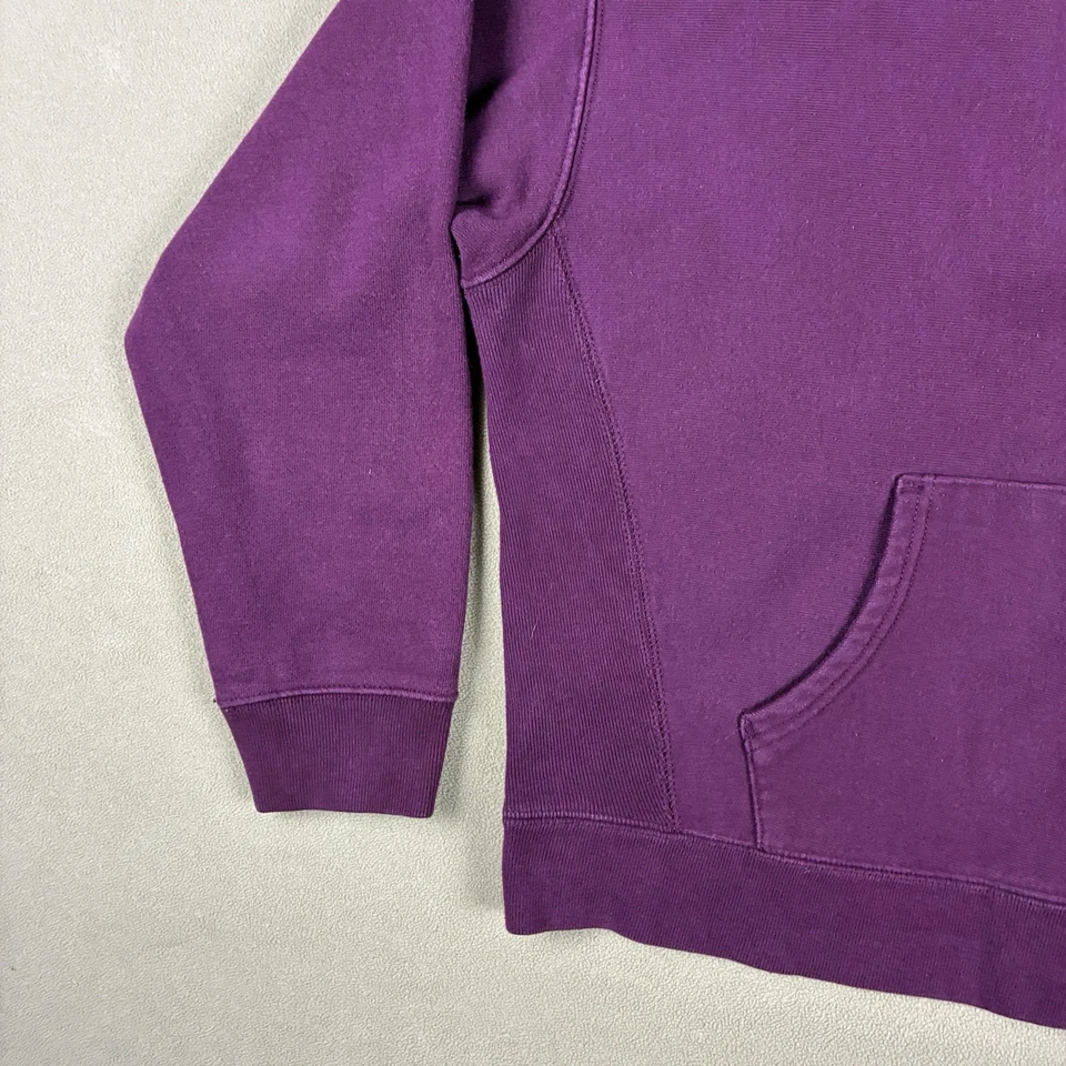 Sudadera con capucha Champion para mujer tejido inverso Life XXL púrpura baya oscura pulóver logotipo C Foto 4 de 4