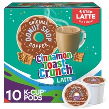 The Original Donut Shop,  Toast Crunch Latte K-Cup Coffee Pods, 10 Count