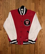 Harvard Crimson Stall & Dean Vintage Varsity Jacket Size XL