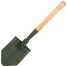 Schweizer Klappspaten Holzstiel Feldspaten Armeespaten Schweiz Outdoor Camping