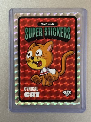 Cynical Cat VeeFriends Super Sticker Spectacular Series 2026 RED DEBUT