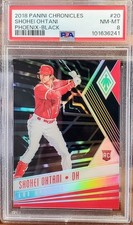 2018 Panini Phoenix SHOHEI OHTANI RC /25 Black Prizm PSA 8 Pop 1/1