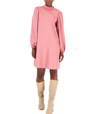 knee length dresses for ladies 1960s Hot Pink Mini Shift Dress w Matching Coat | Mrs. Maisel Dress an main image 1