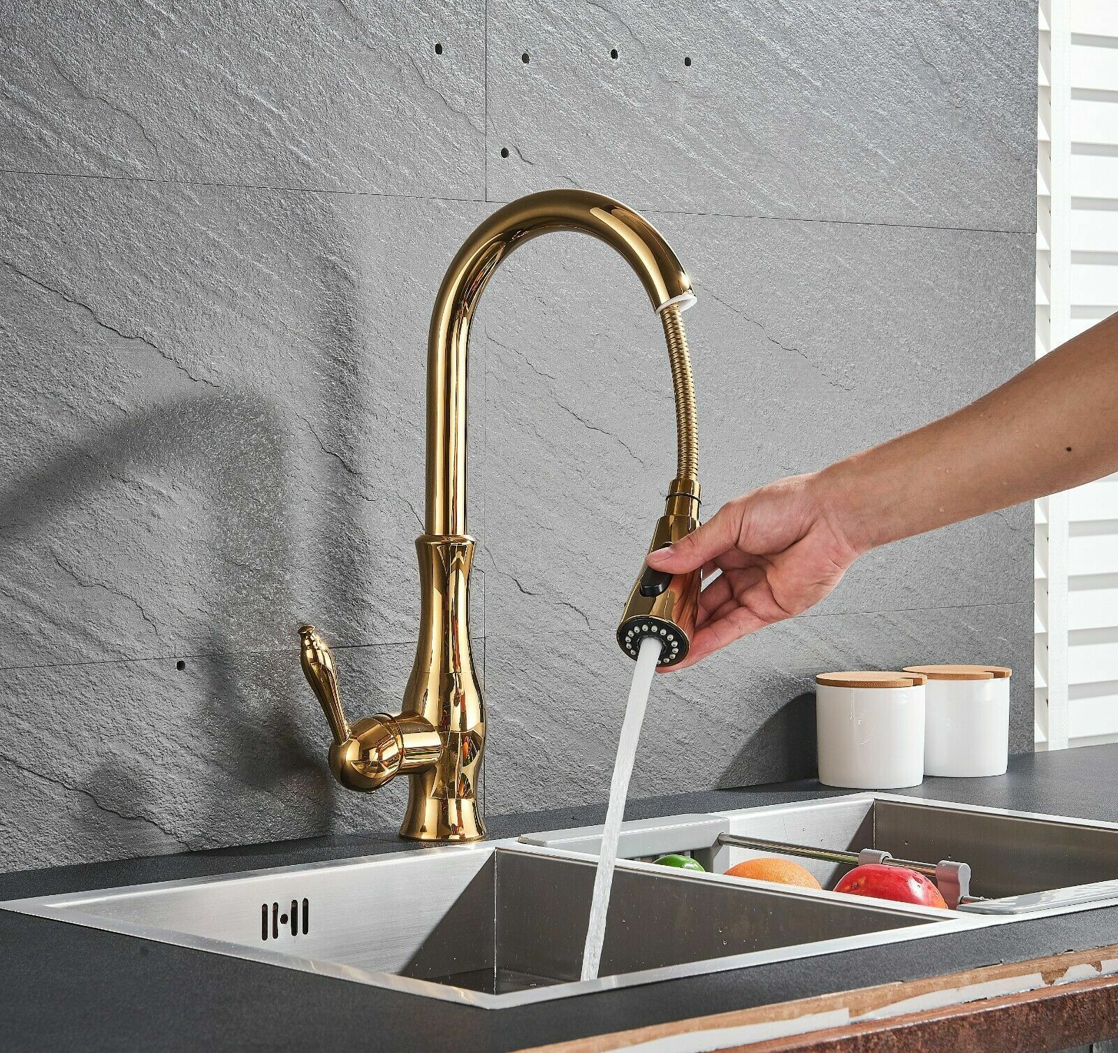 Küchenarmatur Messing Antik, Wasserhahn Küche Produktbild-Vorschau 9