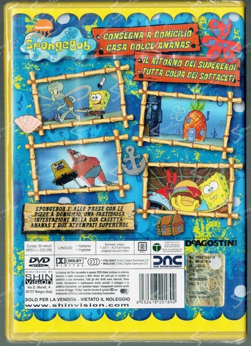 SPONGEBOB CASA DOLCE ANANAS USA 2004Shin Vision DNC DVD ANIMAZIONE SIGILLATO - Picture 4 of 4