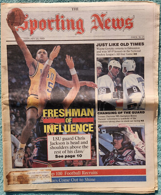 1989 Sporting News Complete Issue - Chris Jackson, Wayne Gretzky, Benny Parsons