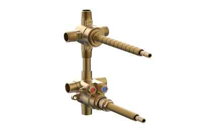 Phylrich 1-117 Mini Thermostatic 1/2'' Valve with 3 Way Diverter BRASS New in Box