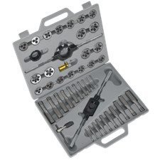 Tap & Die Set 45pc Split Dies Metric - Sealey AK303 New