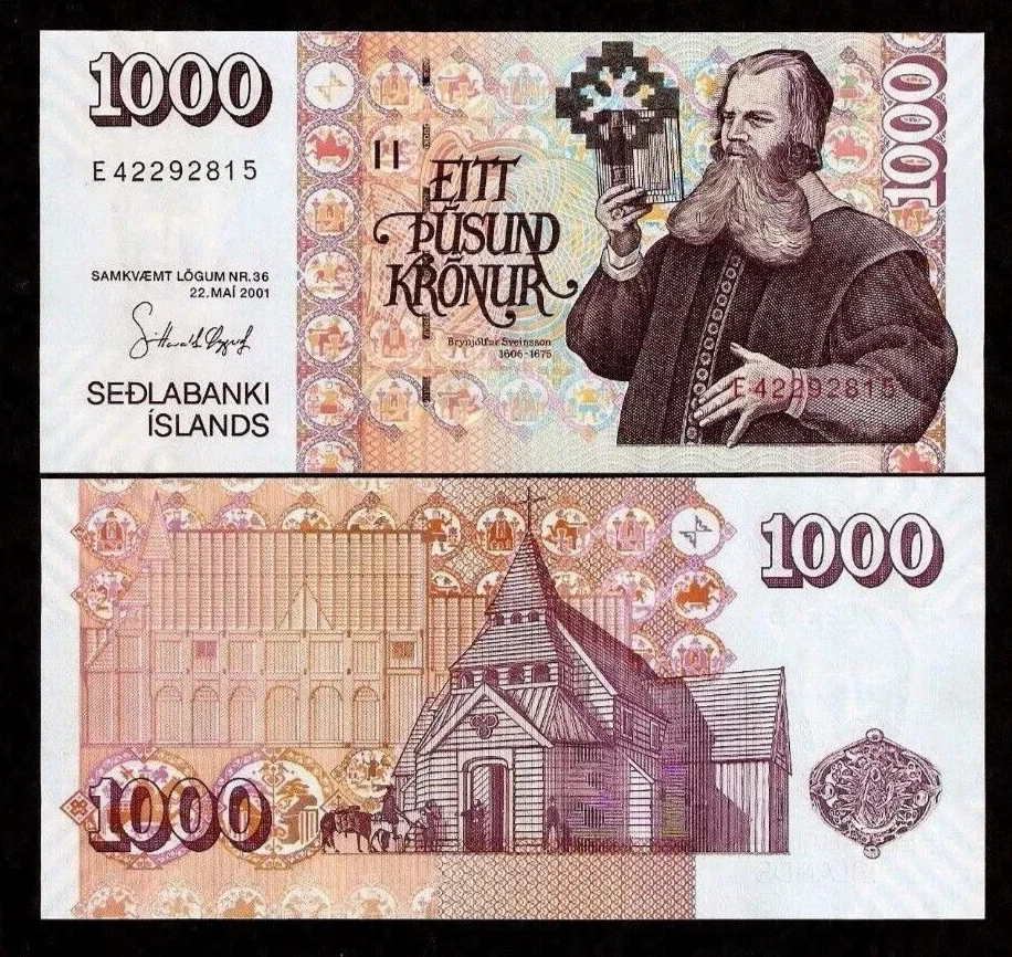 未曾流通2001 冰岛纸币| eBay