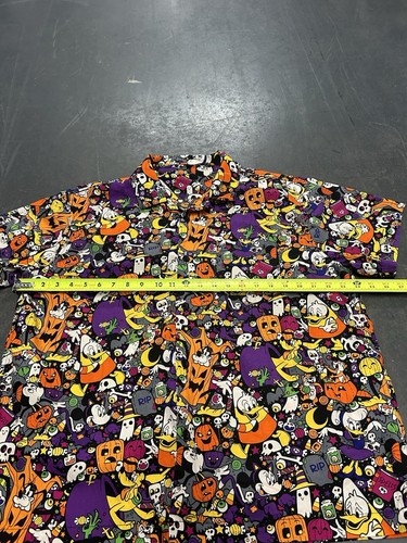 Disney Parks 2022 Halloween Button-Up Camp Shirt Men’s Size L Mickey Minnie - Picture 4 of 6