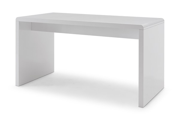 Schreibtisch Hochglanz Weiß 140X70 Cm Computertisch BüRotisch Pc-Tisch BüRomöBel-image