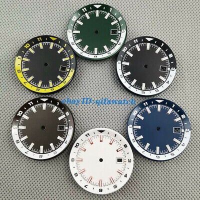 36.5mm colorful watch dial with chapter ring fit NH35 NH35A automatic  movement | eBay