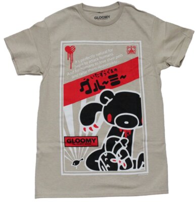 Gloomy New Adult T-Shirt -  It's Perfectly Natural For Bears to Attack Humans