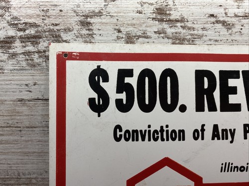 Illinois Farmers Marketing Association Sign $500 Reward Thieves Beware - Picture 2 of 11