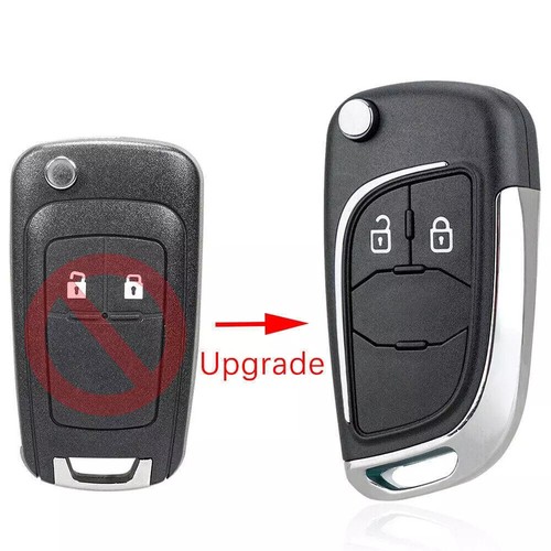 Flip Car Key Fob Case 2 Button Replacement For Opel Astra J Corsa E Zafira C