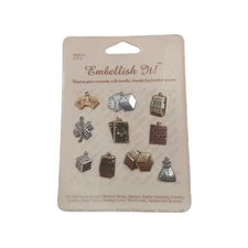 Scrapbook - Embellish It The West Set 10 Jewelry Craft Card Making Casino 