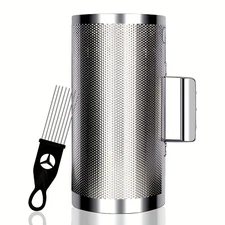 Stainless Steel Guiro Shaker 12" with Scraper-Professional Percussion Instrument