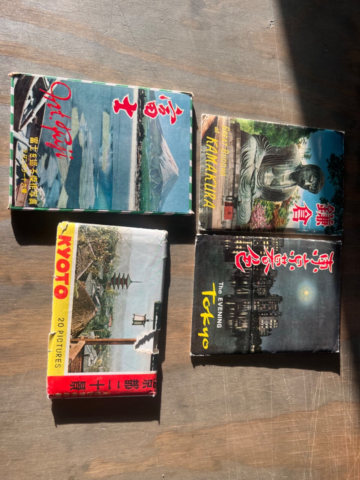 4 Sets Vintage 1960s Japan Postcards for Collectors and Enthusiasts