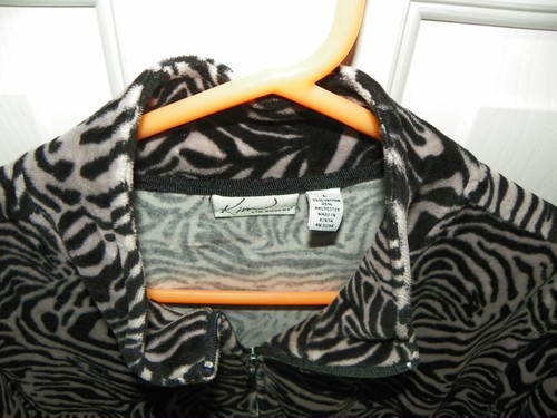 KIM ROGERS SIZE L BLACK/TAN JACKET - Picture 2 of 3
