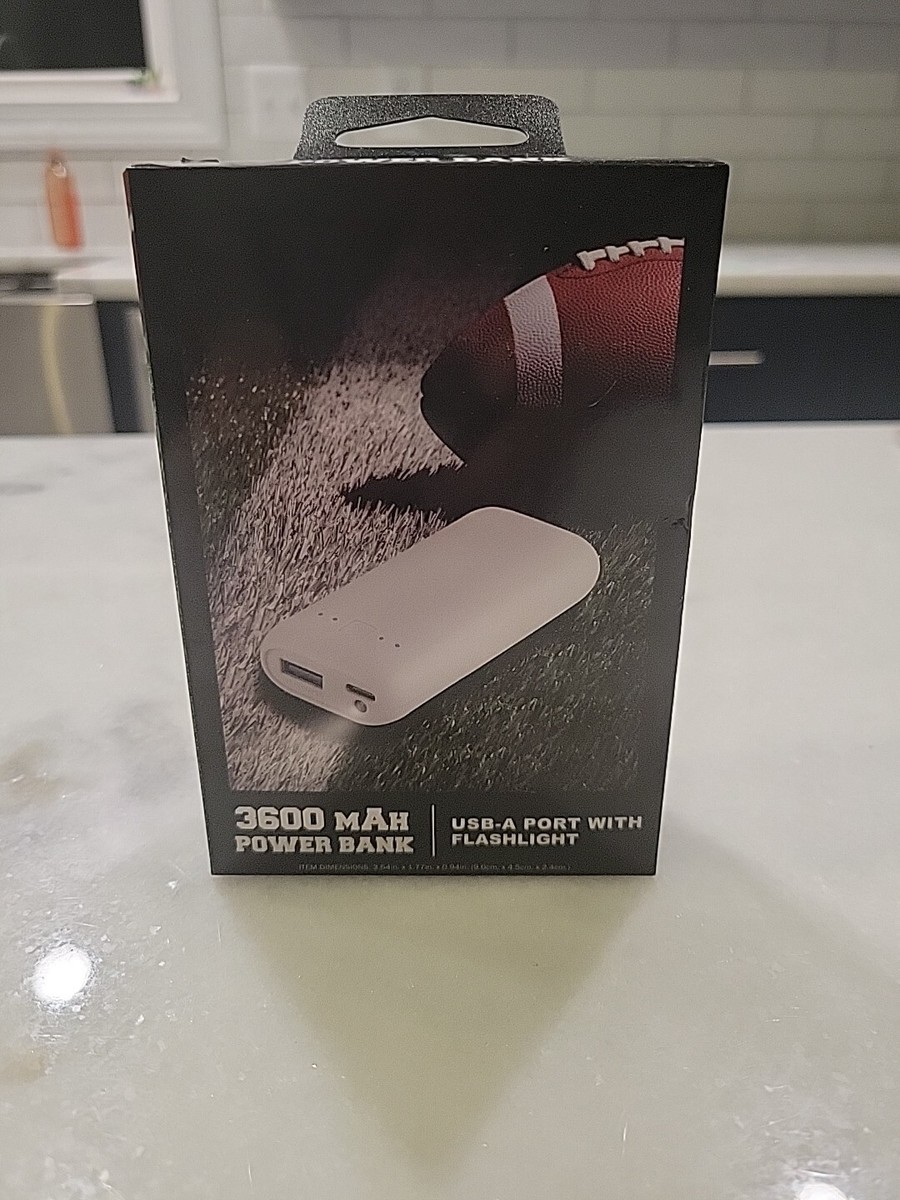 Portable 3600mAh Power Bank with LED Flash Light