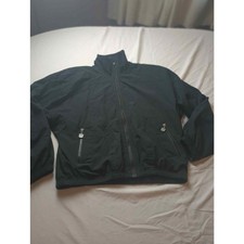Kaelin Vtg 90s Full Zip Lightweight Windbreaker Jacket Black, Size Medium