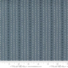 Dandi Duo Cross Stitch Stripe Graphite by Robin Pickens for Moda 1/2 Yard