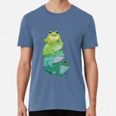 Sticky Frog Stack Size S to 5XL Made in the USA T-Shirt