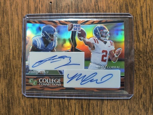 2022 Leaf Metal MATT CORRAL/JERRION EALY 1/1 CC-15 Auto Dual College connections - Picture 10 of 12