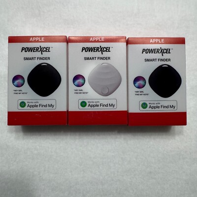 PowerXcel Smart Finder works with Apple Find My Tracker 3 Pack NEW