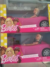 barbie convertible car and doll set