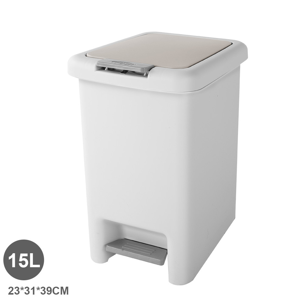 Mülleimer Treteimer Abfalleimer mit Druckknopf & Deckel Abfallbehälter 10L - 40L