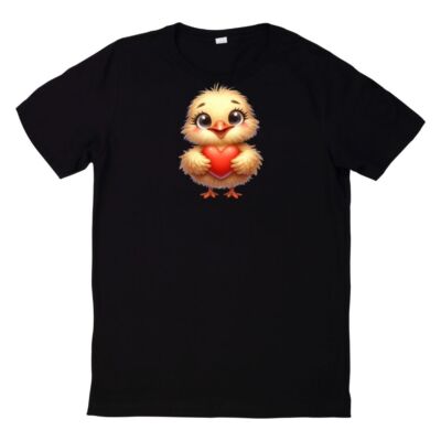 Cute Heart Chick T Shirt