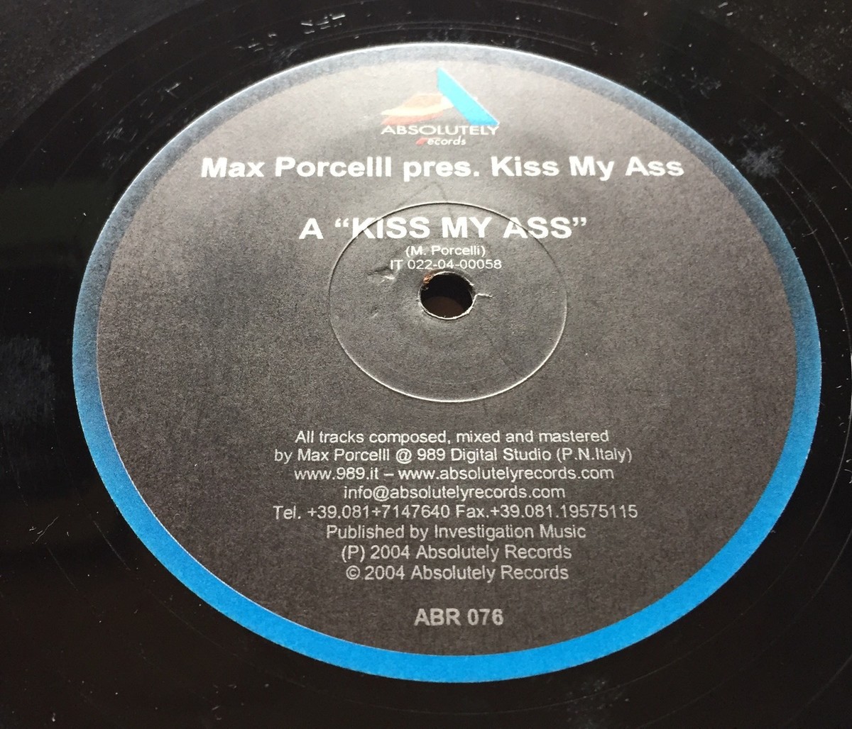 Ref777 Vinyl 33 RPM Max Porcell Pres. KISS MY ASS | eBay