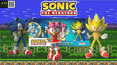 COMANSI - SONIC THE HEDGEHOG WAVE 2 - MINIFIGUREN 3er SET  - NEU/OVP