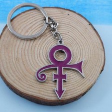 Sanlan 1pcs New Style Fashion Style Glowing Purple Prince Symbol Keychain Purple