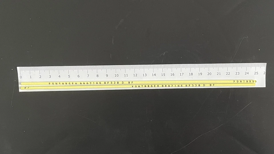 2 Stk. Silberlot 45% Silber, ummantelt, 1,5mm x 250mm, FONTARGEN AF320D BF