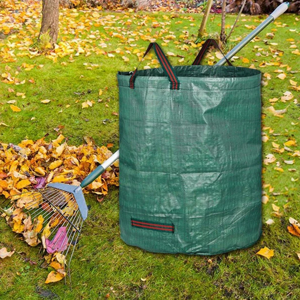1-3Pack 72 Gallon Garden Leaf Bags Reusable Yard Lawn Waste Bag 4 Strong Handles - Image 2 of 4