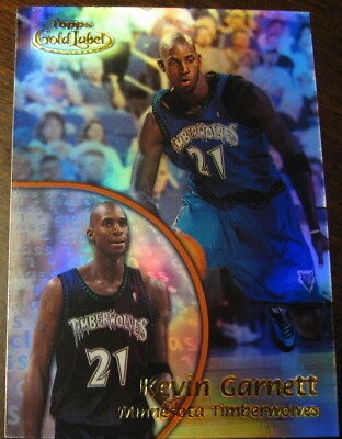 Minnesota Timberwolves 2000-01 Topps Gold Label #76 Kevin Garnett